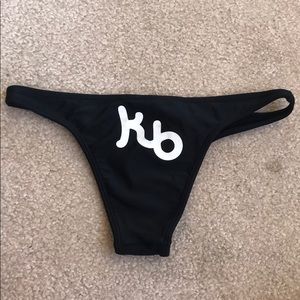 black kauai bikini bottoms